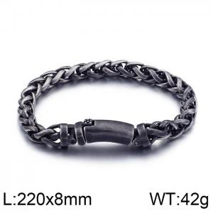 Stainless Steel Bracelet(Men) - KB95695-BD