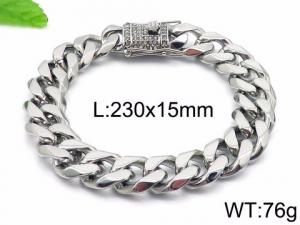Stainless Steel Bracelet(Men) - KB95837-K