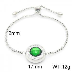 Stainless Steel Stone Bracelet - KB95922-K