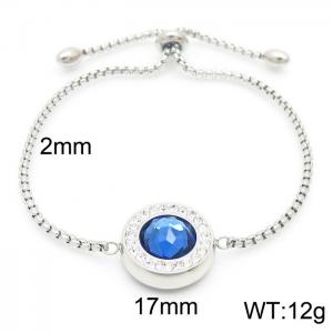 Stainless Steel Stone Bracelet - KB95923-K