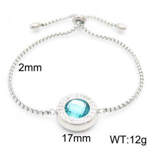 Stainless Steel Stone Bracelet - KB95926-K