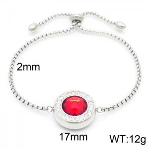 Stainless Steel Stone Bracelet - KB95927-K