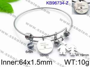Stainless Steel Bangle - KB96734-Z