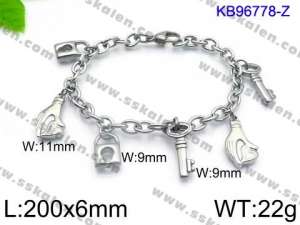 Stainless Steel Bracelet(women) - KB96778-Z