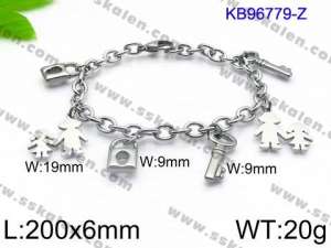 Stainless Steel Bracelet(women) - KB96779-Z