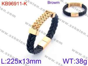 Leather Bracelet - KB96911-K