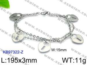 Stainless Steel Bracelet(women) - KB97322-Z