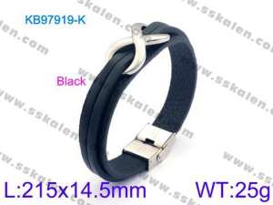 Leather Bracelet - KB97919-K