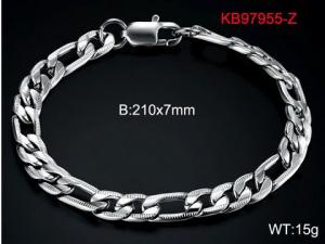 Stainless Steel Bracelet(Men) - KB97955-Z