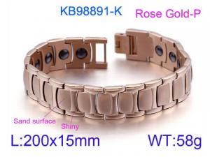 Stainless Steel Magnet Bracelet - KB98891-K