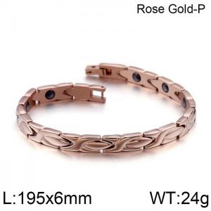 Stainless Steel Magnet Bracelet - KB98893-K