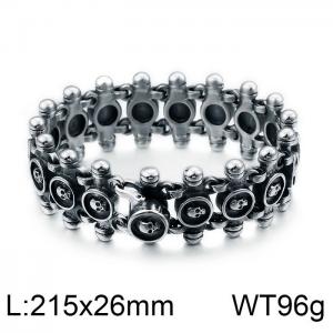 Stainless Skull Bracelet - KB99429-BD