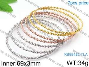 Stainless Steel Gold-plating Bangle - KB99482-TLA