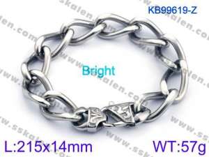Stainless Steel Bracelet(Men) - KB99619-ZC