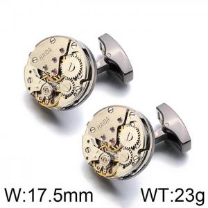 Stainless Steel Cufflink - KC1082-WGLS