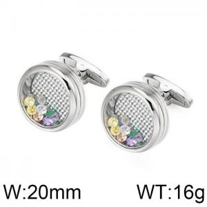 Stainless Steel Cufflink - KC1100-WGLS