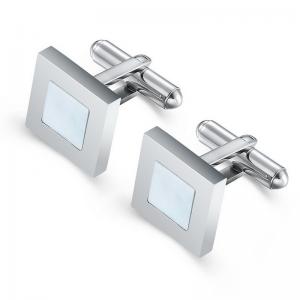 Stainless Steel Cufflink - KC1166-WGAS