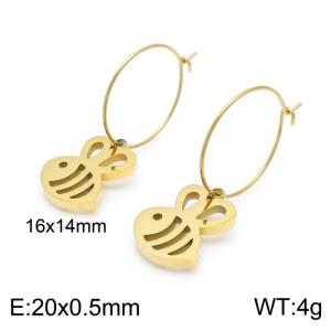 SS Gold-Plating Earring - KE100126-Z