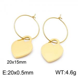SS Gold-Plating Earring - KE100128-Z