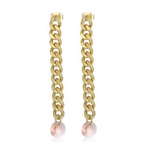 SS Gold-Plating Earring - KE100277-Z