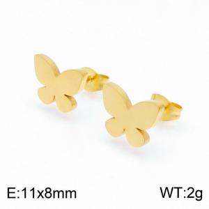 SS Gold-Plating Earring - KE100693-TJG