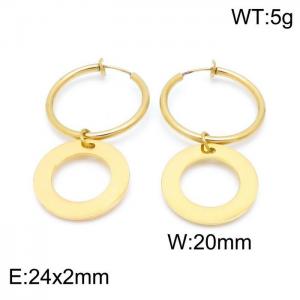 SS Gold-Plating Earring - KE100744-Z