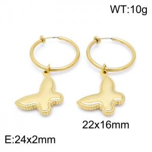 SS Gold-Plating Earring - KE100758-Z