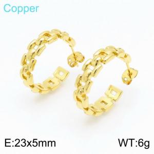 Copper Earring - KE101028-TJG
