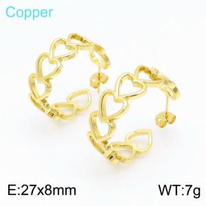 Copper Earring - KE101030-TJG