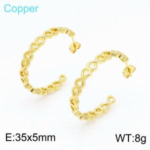 Copper Earring - KE101032-TJG