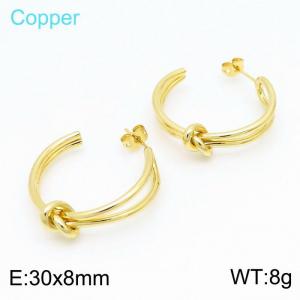 Copper Earring - KE101037-TJG