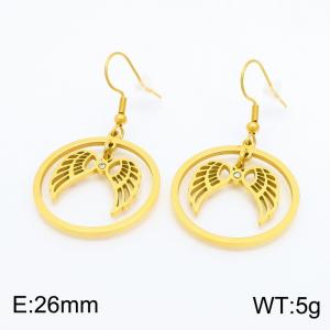 SS Gold-Plating Earring - KE101314-KFC