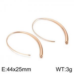 SS Rose Gold-Plating Earring - KE101477-K