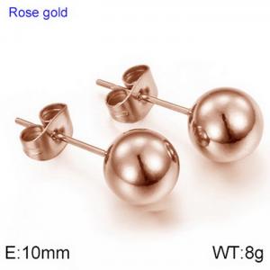 SS Rose Gold-Plating Earring - KE101799-Z