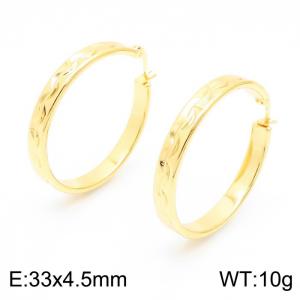 SS Gold-Plating Earring - KE101948-TLA