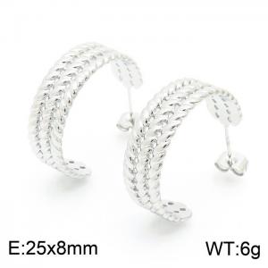 Stainless Steel Earring - KE102236-KFC