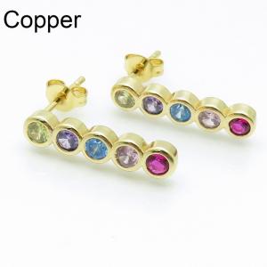 Copper Earring - KE102324-TJG
