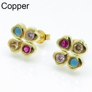 Copper Earring - KE102325-TJG