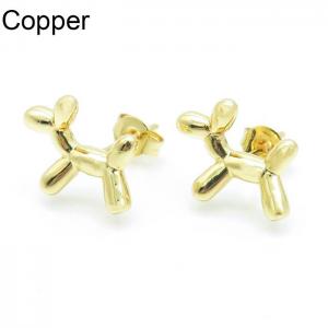 Copper Earring - KE102339-TJG