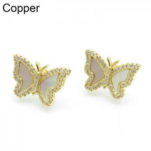 Copper Earring - KE102354-TJG