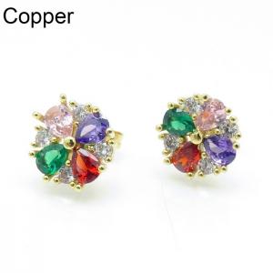 Copper Earring - KE102356-TJG