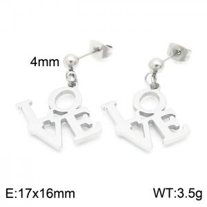 Stainless Steel Earring - KE102590-Z