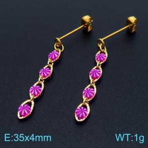 SS Gold-Plating Earring - KE102737-Z