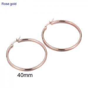 SS Rose Gold-Plating Earring - KE102872-WGJM-