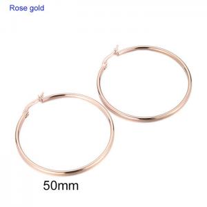 SS Rose Gold-Plating Earring - KE102873-WGJM