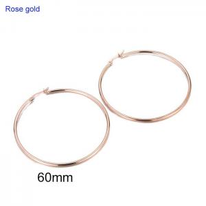 SS Rose Gold-Plating Earring - KE102874-WGJM-