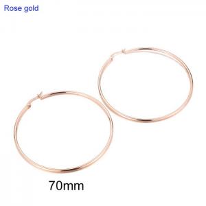 SS Rose Gold-Plating Earring - KE102875-WGJM