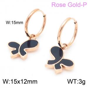 SS Rose Gold-Plating Earring - KE103820-GC