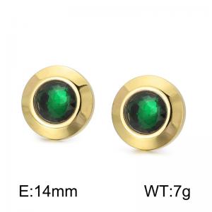 Stainless Steel Stone&Crystal Earring - KE104116-Z