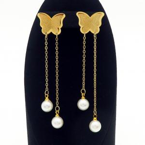 SS Gold-Plating Earring - KE104190-HJ